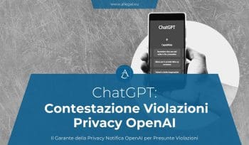 Contestazione Violazioni Privacy OpenAI