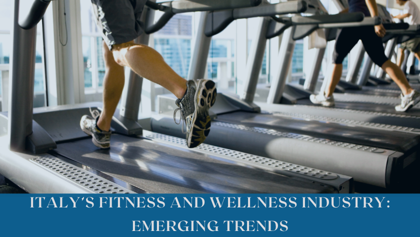 A modern fitness studio in Italy with people exercising, symbolizing the growth of the country’s fitness and wellness industry.