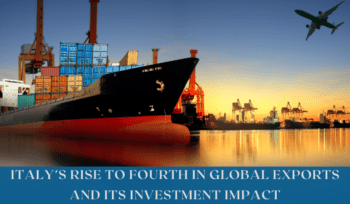 Italy surpasses Japan to become the world’s fourth-largest exporter, highlighting growth in manufacturing, SMEs, and global trade competitiveness.
