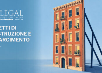 Copertina «Difetti di costruzione e risarcimento», di A. Cassese: facciata lesionata sorretta da puntelli, come una quinta teatrale.